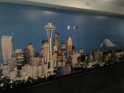 Tacoma, Gig Harbor, Seattle area wallcovering, wallpaper, and mural installation.